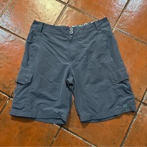 Lululemon Athletica Men’s 36 Kahuna Comic Strip Chino Shorts Solid Charcoal Grey